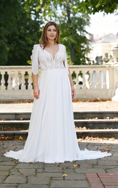 Curvy-Brautkleid